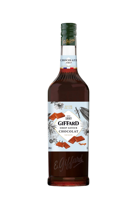 WS | Giffard Chocolate Syrup, 2 Pack - 2 x 1 Litre | Bottles