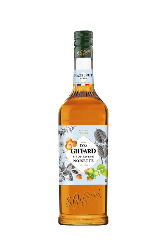 WS | Giffard Hazelnut Syrup Glass, 2 Pack - 2 x 1 Litre | Bottles